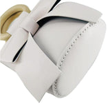 Maxbell Handmade DIY Shoulder Bag Making Material Bow Bucket Bag Handbag Parts White
