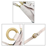 Maxbell Handmade DIY Shoulder Bag Making Material Bow Bucket Bag Handbag Parts White