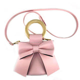 Maxbell Handmade DIY Shoulder Bag Making Material Bow Bucket Bag Handbag Parts Pink