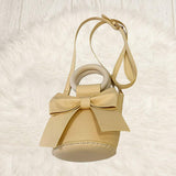 Maxbell Handmade DIY Shoulder Bag Making Material Bow Bucket Bag Handbag Parts Yellow