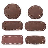 Maxbell DIY Crochet Bag Bottom Pad with Holes Purse Bottom Base PU Leather 15cm