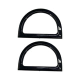 Maxbell 2Pcs Women Purse Handles Belt Replacement DIY Handmade for Tote Purse Making black D shape
