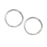 Maxbell 2Pcs Women Purse Handles Belt Replacement DIY Handmade for Tote Purse Making clear round