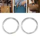 Maxbell 2Pcs Women Purse Handles Belt Replacement DIY Handmade for Tote Purse Making clear round