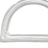 Maxbell 2Pcs Women Purse Handles Belt Replacement DIY Handmade for Tote Purse Making clear D shape