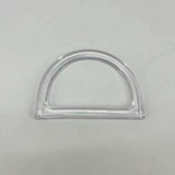 Maxbell 2Pcs Women Purse Handles Belt Replacement DIY Handmade for Tote Purse Making clear D shape