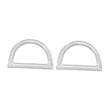 Maxbell 2Pcs Women Purse Handles Belt Replacement DIY Handmade for Tote Purse Making clear D shape