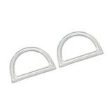 Maxbell 2Pcs Women Purse Handles Belt Replacement DIY Handmade for Tote Purse Making clear D shape