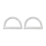 Maxbell 2Pcs Women Purse Handles Belt Replacement DIY Handmade for Tote Purse Making clear D shape