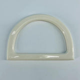 Maxbell 2Pcs Women Purse Handles Belt Replacement DIY Handmade for Tote Purse Making white D shape