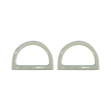Maxbell 2Pcs Women Purse Handles Belt Replacement DIY Handmade for Tote Purse Making white D shape