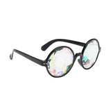 Maxbell Kaleidoscope Rave Glasses Eyewear Prop for Music Festival Holiday Black