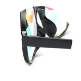 Maxbell Kaleidoscope Rave Glasses Eyewear Prop for Music Festival Holiday Black