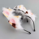 Maxbell Kitten Ears Headband Lovely Flexible Cosplay Animal Hair Hoop Women Girls Multicolor