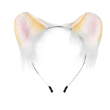 Maxbell Kitten Ears Headband Lovely Flexible Cosplay Animal Hair Hoop Women Girls Yellow