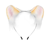 Maxbell Kitten Ears Headband Lovely Flexible Cosplay Animal Hair Hoop Women Girls Yellow