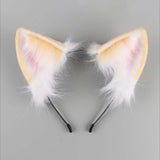 Maxbell Kitten Ears Headband Lovely Flexible Cosplay Animal Hair Hoop Women Girls Yellow