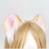 Maxbell Kitten Ears Headband Lovely Flexible Cosplay Animal Hair Hoop Women Girls Yellow