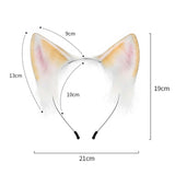 Maxbell Kitten Ears Headband Lovely Flexible Cosplay Animal Hair Hoop Women Girls Yellow