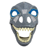 Maxbell 3D Dinosaur Mask Movable Jaw Halloween Costume Festival Dinosaur Headgear Blue