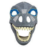 Maxbell 3D Dinosaur Mask Movable Jaw Halloween Costume Festival Dinosaur Headgear Blue