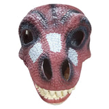 Maxbell 3D Dinosaur Mask Movable Jaw Halloween Costume Festival Dinosaur Headgear Red