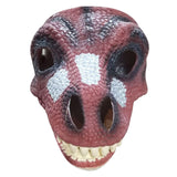 Maxbell 3D Dinosaur Mask Movable Jaw Halloween Costume Festival Dinosaur Headgear Red