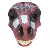 Maxbell 3D Dinosaur Mask Movable Jaw Halloween Costume Festival Dinosaur Headgear Red