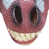 Maxbell 3D Dinosaur Mask Movable Jaw Halloween Costume Festival Dinosaur Headgear Red