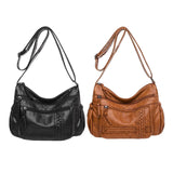 Maxbell Chic Shoulder Bag Women Totes Adjustable Strap Large Capacity Waterproof Black