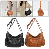 Maxbell Chic Shoulder Bag Women Totes Adjustable Strap Large Capacity Waterproof Black