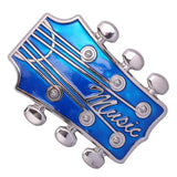 Maxbell cowboy Belt Buckle Men Accessory Texas Replacement Music Guitar Blue
