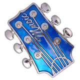 Maxbell cowboy Belt Buckle Men Accessory Texas Replacement Music Guitar Blue