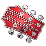 Maxbell cowboy Belt Buckle Men Accessory Texas Replacement Music Guitar Red