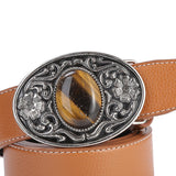 Maxbell Waist Belt for Men Casual 1.5" (38mm) Wide PU Leather Fashion 47" Long Brown