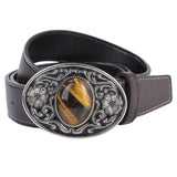 Maxbell Waist Belt for Men Casual 1.5" (38mm) Wide PU Leather Fashion 47" Long Coffee