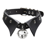 Maxbell Rock Style Choker Collar Necklace Fashion PU Leather for Girls Cosplayer Black