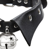 Maxbell Rock Style Choker Collar Necklace Fashion PU Leather for Girls Cosplayer Black