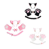 Maxbell Anime Cat Costume Cosplay Headband Headwear Animal Plush Gifts Dress up Black