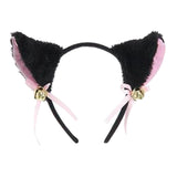 Maxbell Anime Cat Costume Cosplay Headband Headwear Animal Plush Gifts Dress up Black