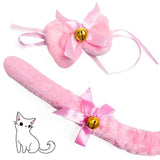 Maxbell Anime Cat Costume Cosplay Headband Headwear Animal Plush Gifts Dress up Pink