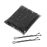 Maxbell 100x Hair Pin Keep Hair in Place Crimpled for Hairdressing Women Black