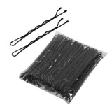 Maxbell 100x Hair Pin Keep Hair in Place Crimpled for Hairdressing Women Black