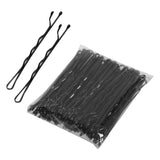 Maxbell 100x Hair Pin Keep Hair in Place Crimpled for Hairdressing Women Black