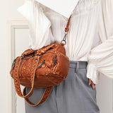 Maxbell Vintage Shoulder Bag Multipurpose Presents Handbag for Traveling Women Girls Brown