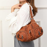 Maxbell Vintage Shoulder Bag Multipurpose Presents Handbag for Traveling Women Girls Brown