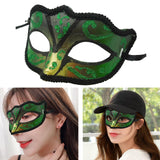 Maxbell Ladies Mardi Gras Masquerade Mask for Party Dress Cosplay Costume Green