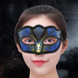 Maxbell Ladies Mardi Gras Masquerade Mask for Party Dress Cosplay Costume Blue