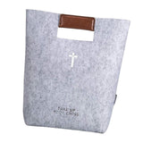 Maxbell Felt Tote with Handle Handbag Church Bible Carrying Case Christian Gifts