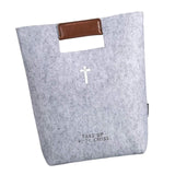 Maxbell Felt Tote with Handle Handbag Church Bible Carrying Case Christian Gifts